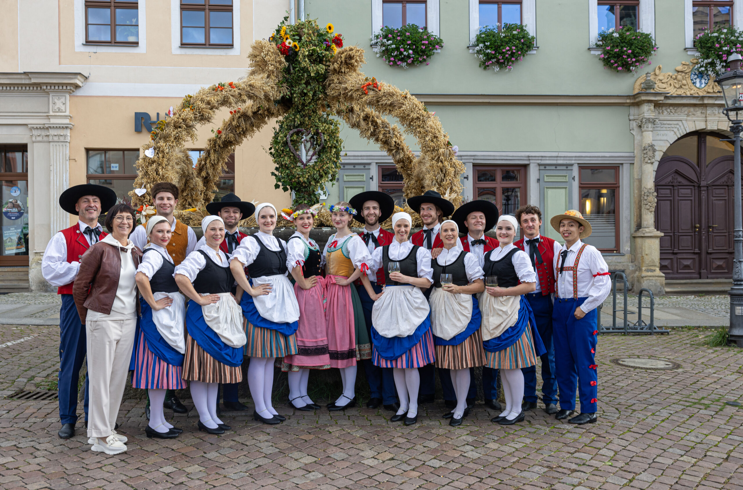 Auftritt zum Erntedankfest auf dem Marktplatz in Pirna am 29.09.2024